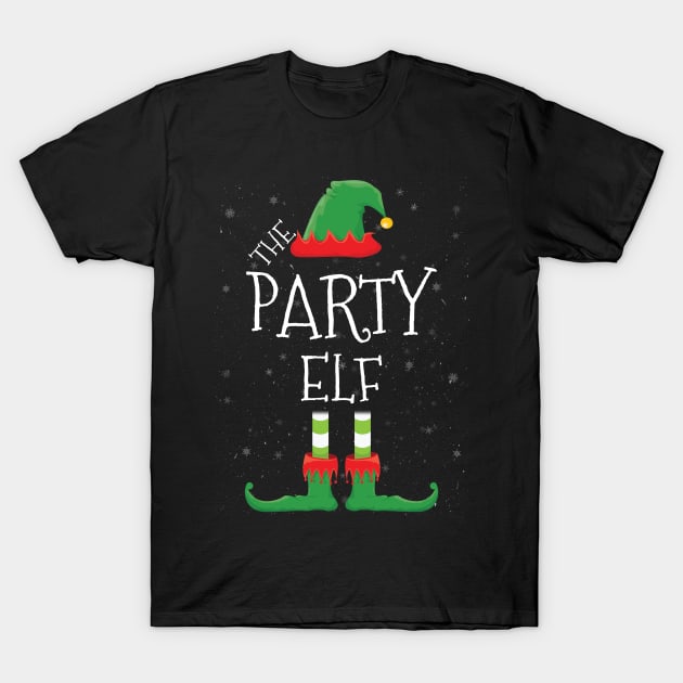 PARTY Elf Family Matching Christmas Group Funny Gift T-Shirt by tabaojohnny